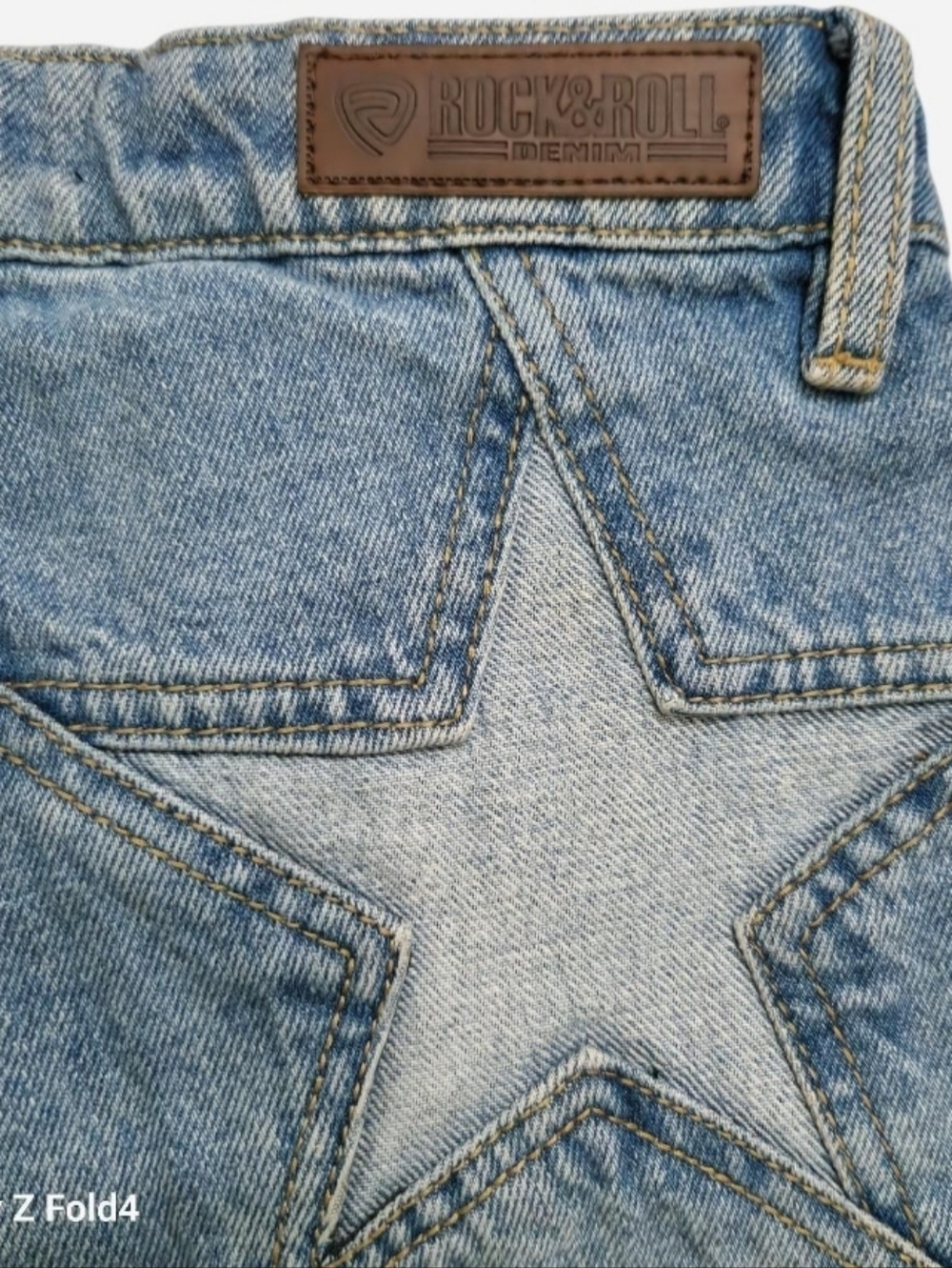 Rock & Roll Denim High Rise Flare Jeans Size 25 EUC Western - Picture 4 of 6